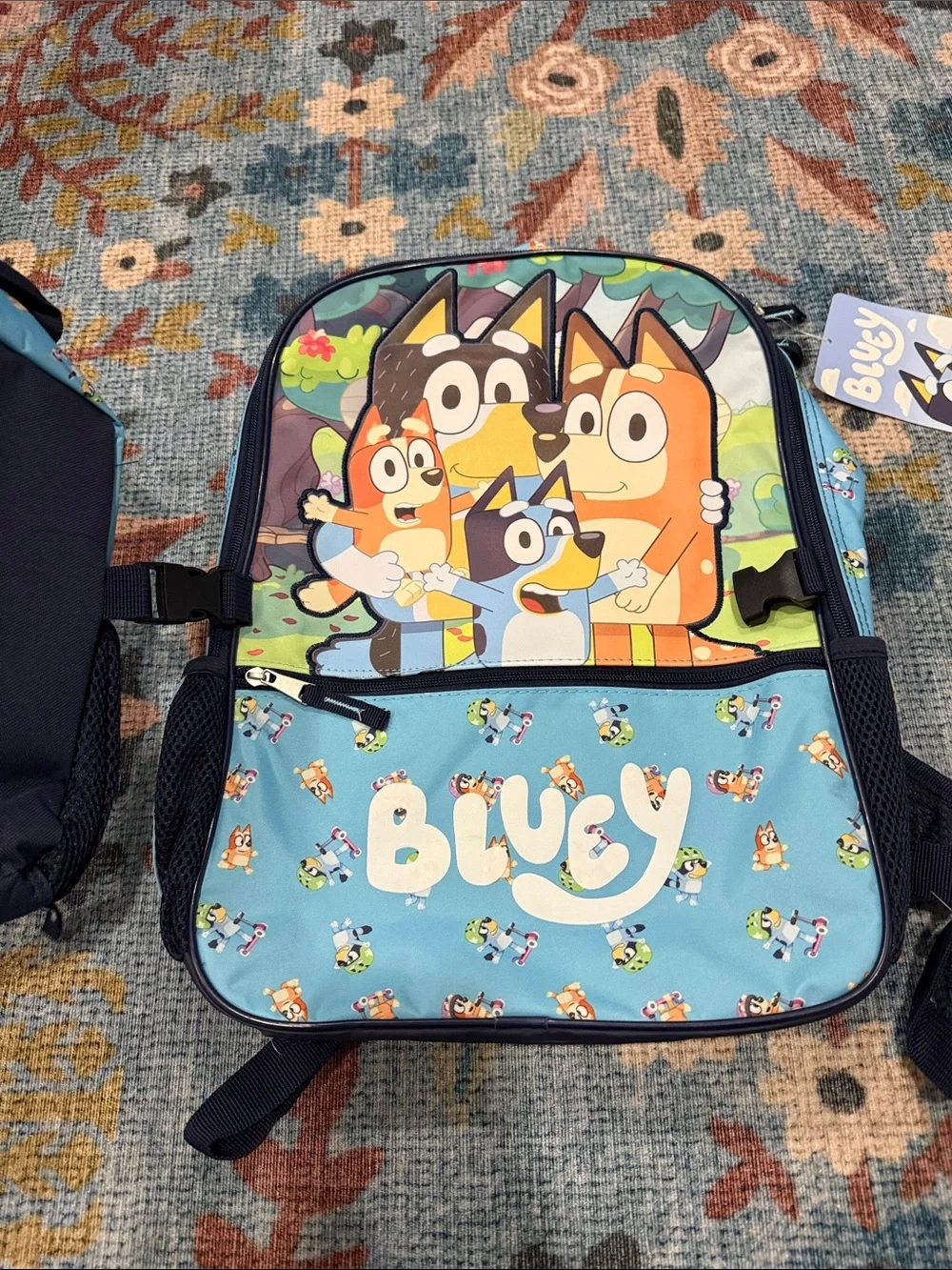 NWT • bluey • backpack with attachable lunchbox